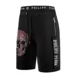 special prices black shorts philipp plein shorts k1 red skull